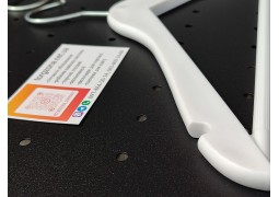 Плечики пластмасові з металевим гачком 33,5х1см. (білі)